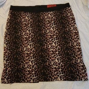 Tripp animal print skirt 16